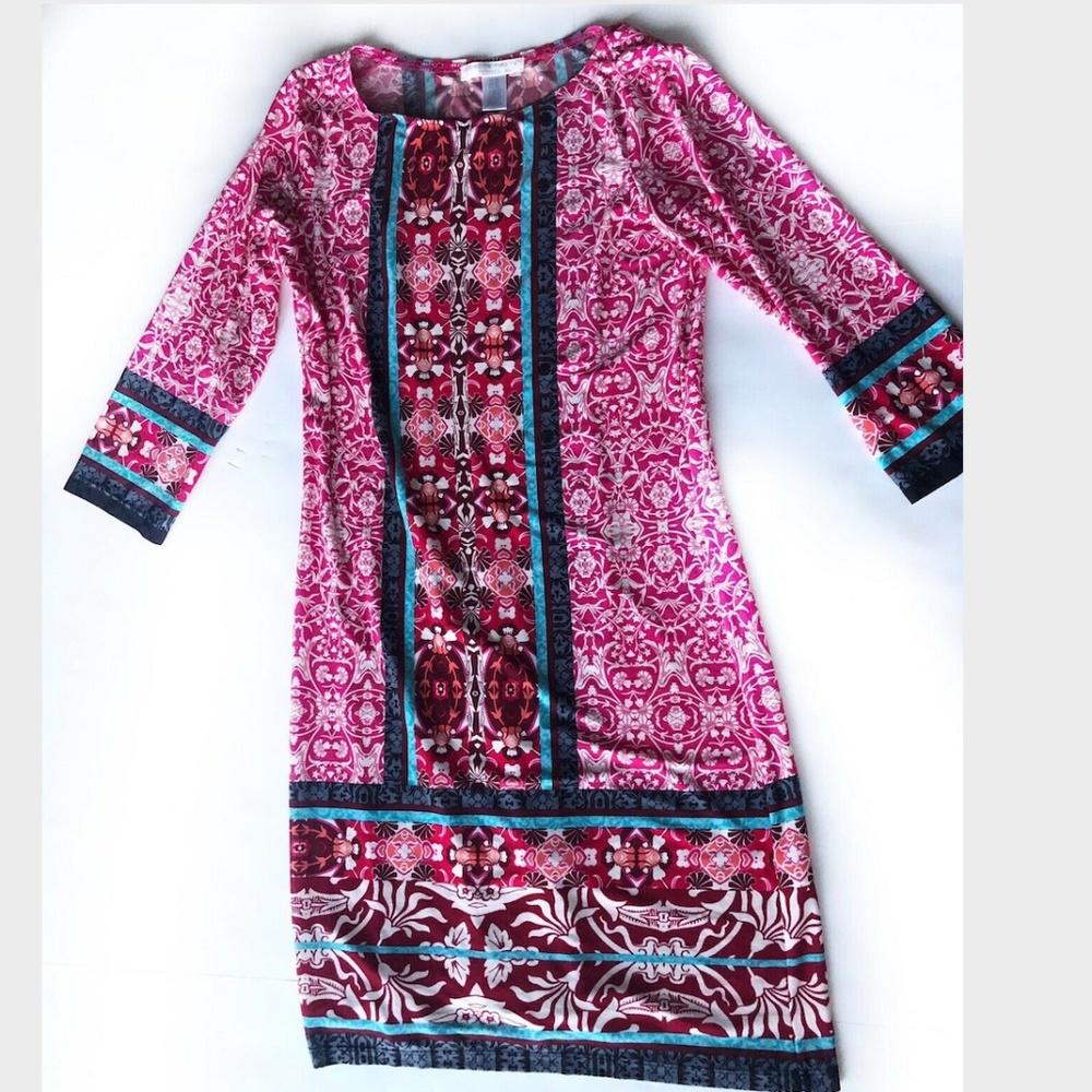 London Times Womens Petite Size 2P Dress Patterned